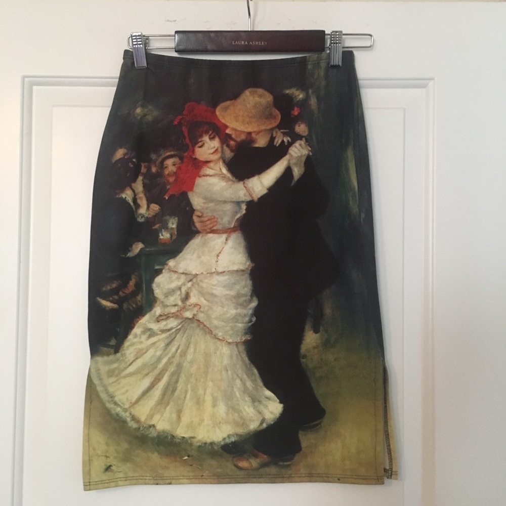 Unique Vintage Renoir Painting Skirt